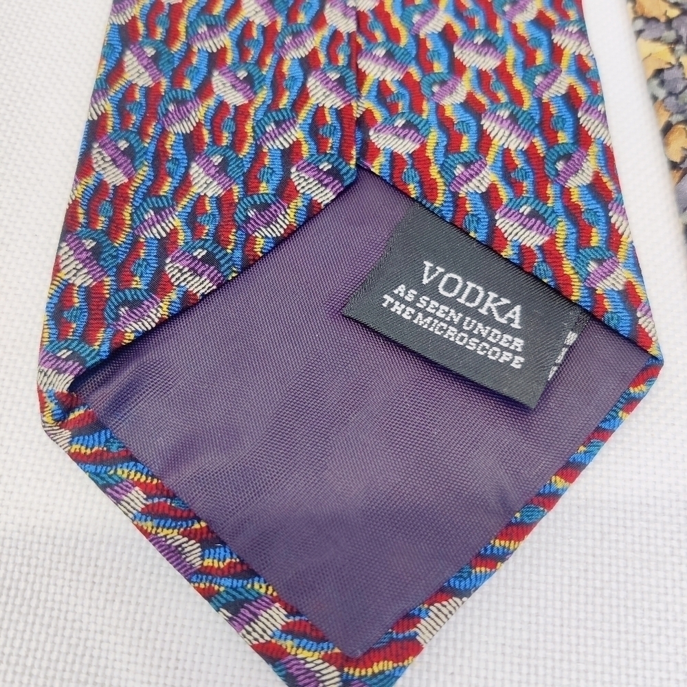 Cocktail Collection Vodka Mens Silk Neck Tie Set of 2 by Stonehenge 4" W 58" L - Picture 13 of 16